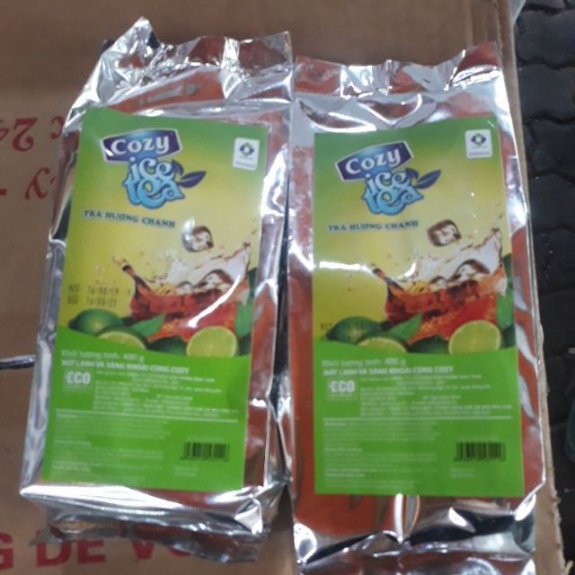 trà đào trà tranh cozy hòa tan 400 gram bao bì mới