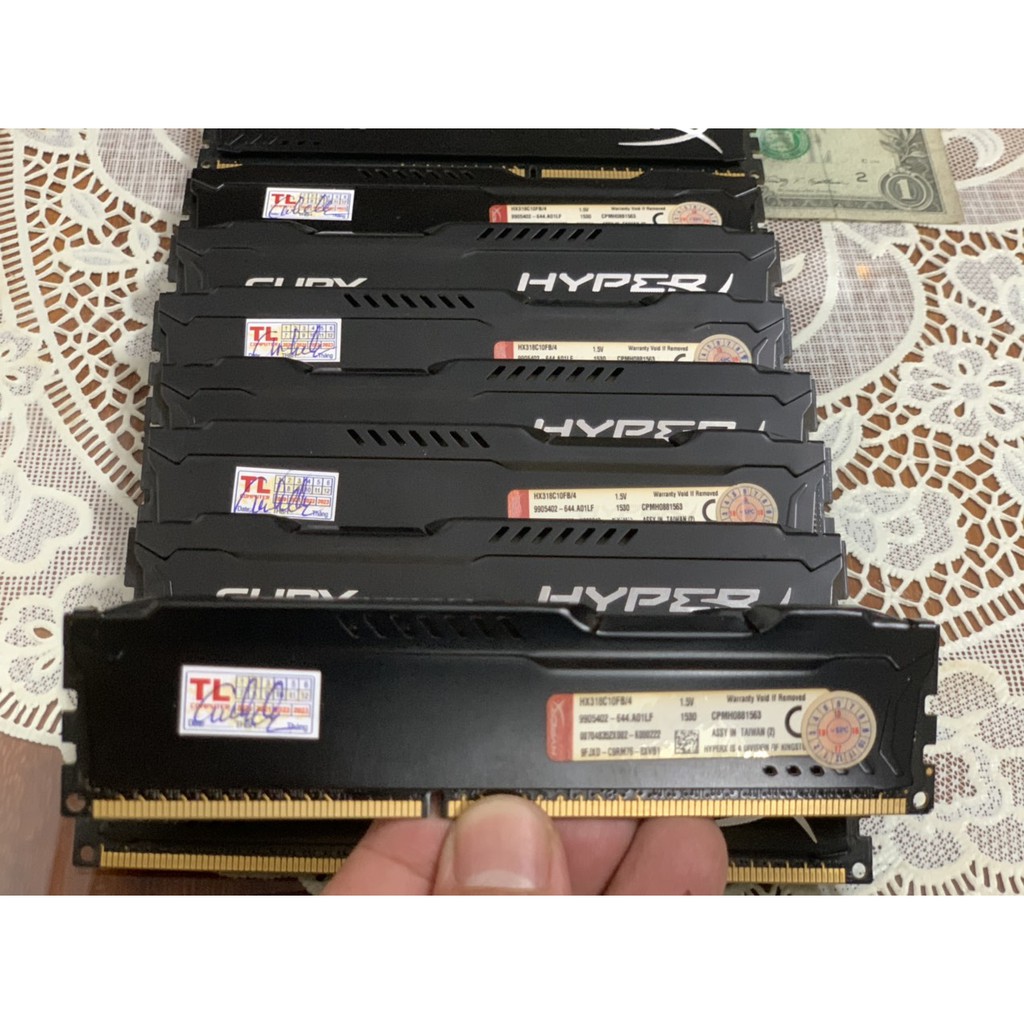 RAM 4G/DDR3/1600 KingTon Hyberx Fury Tản Nhiệt Chính Hãng-Vi Tính Bắc Hải