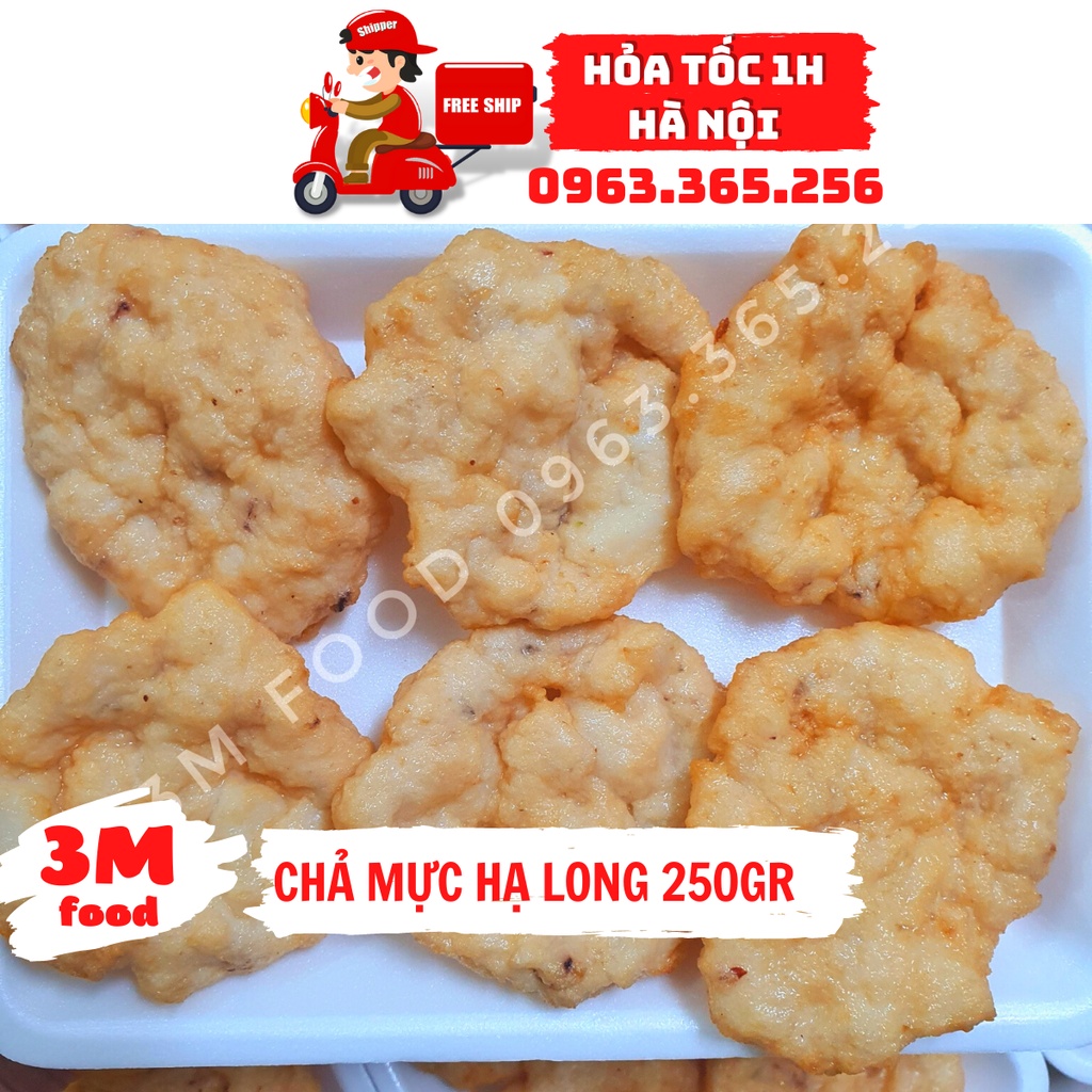 Chả mực Hạ Long Loại giã tay bao ngon từng miếng Khay 250gr  Hỏa tốc tại