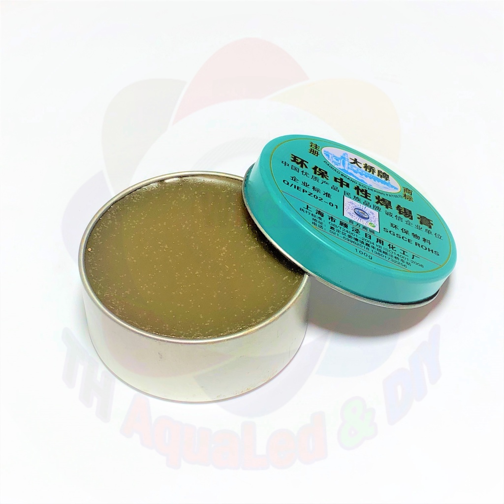 Mỡ hàn chì (thiếc) CÂY CẦU 100gr. Hỗ trợ hàn dễ dàng, chống oxy hóa. Dạng hộp thiếc thẩm mĩ