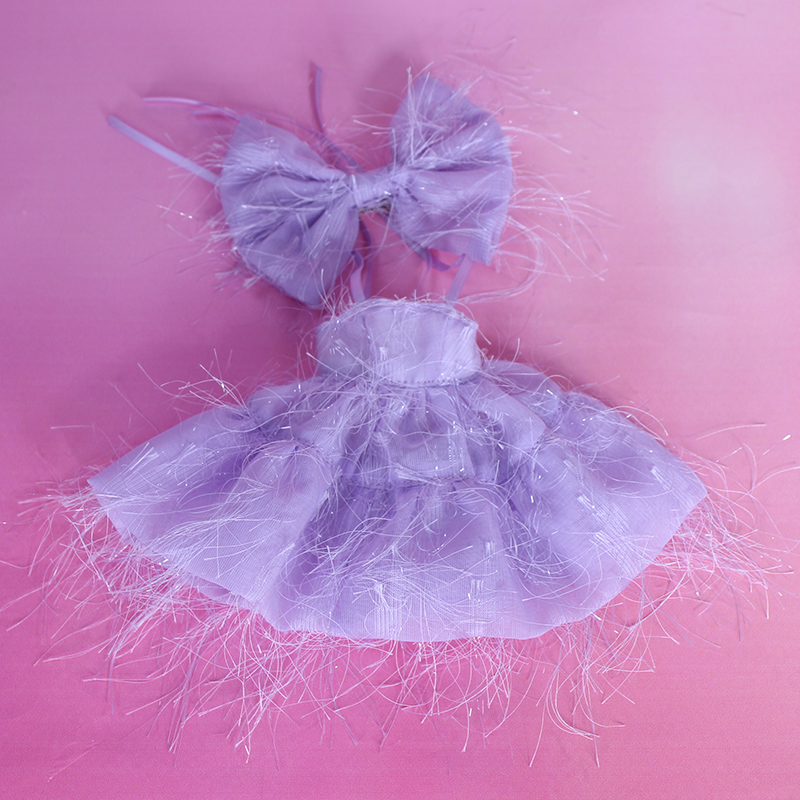 ICY DBS Little Ragdoll Clothes Purple Sling Dress Cheongsam AZ Lijia licca ob24 Baby Clothes