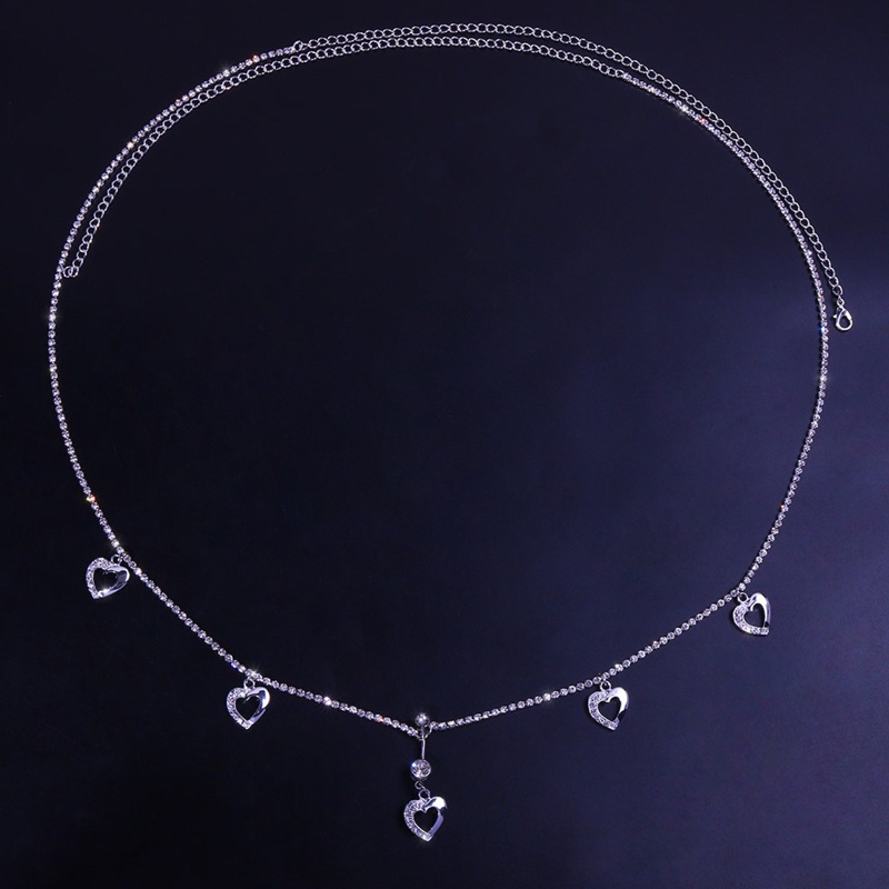 Dây Xích Đeo Thắt Lưng Có Mặt Trái Tim Trang Trí Cho Nữ