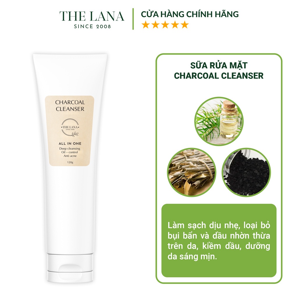 Combo sữa rửa mặt, tẩy trang The Lana giúp làm sạch sâu, loại bỏ bã nhờn trên da