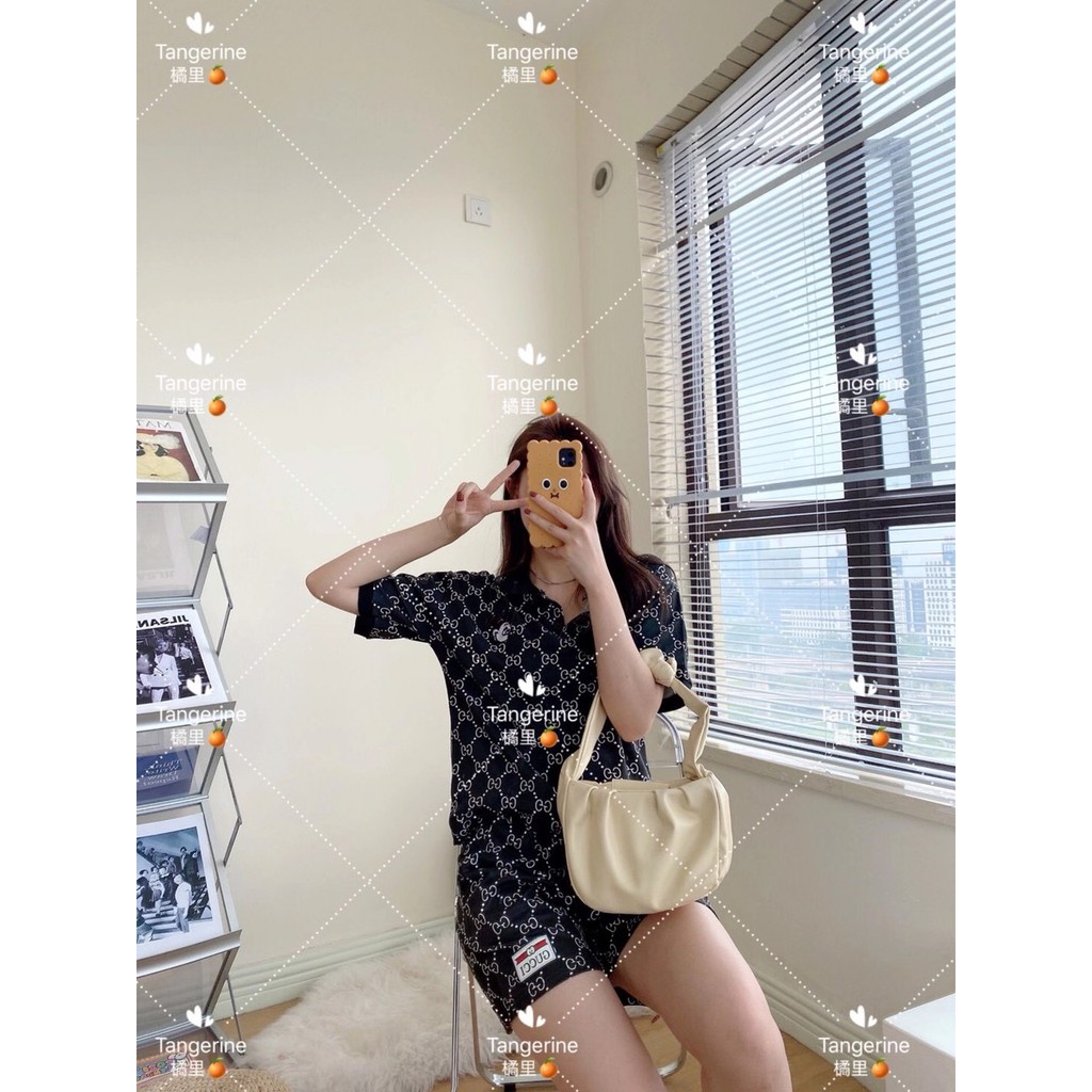 Bộ nữ mặc ở nhà G&gt;C Polo hàng Quảng Châu