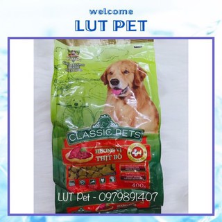 Thức ăn hạt cho chó Classic Pets - hạt khô cho chó lớn - vị thịt bò