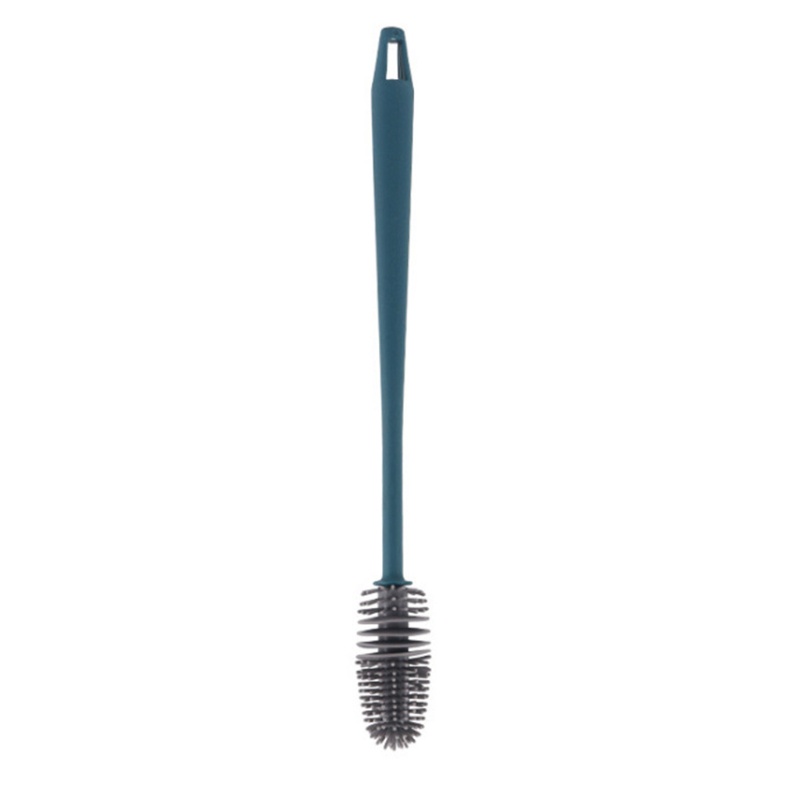 AOTO Silicone Baby Milk Bottle Brush with Long Handle Water Cup Cleaner Scrubber Household Flask Vase Glassware Corner Kitchen Cleaning Tool