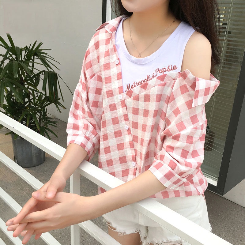 Áo Sơ Mi Tay Ngắn Giả Hai Lớp Họa Tiết Kẻ Sọc Dáng Rộng Phong Cách Hàn Quốc Thời Trang Mùa Hè 2022 Mới Dành Cho Học Sinh Tiểu Học
