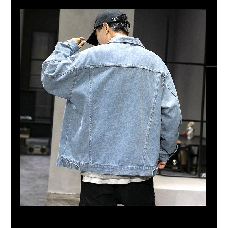 Áo khoác jean đen nam SS264 [FREESHIP] shop Sunsun chuyên áo jeans nam nữ