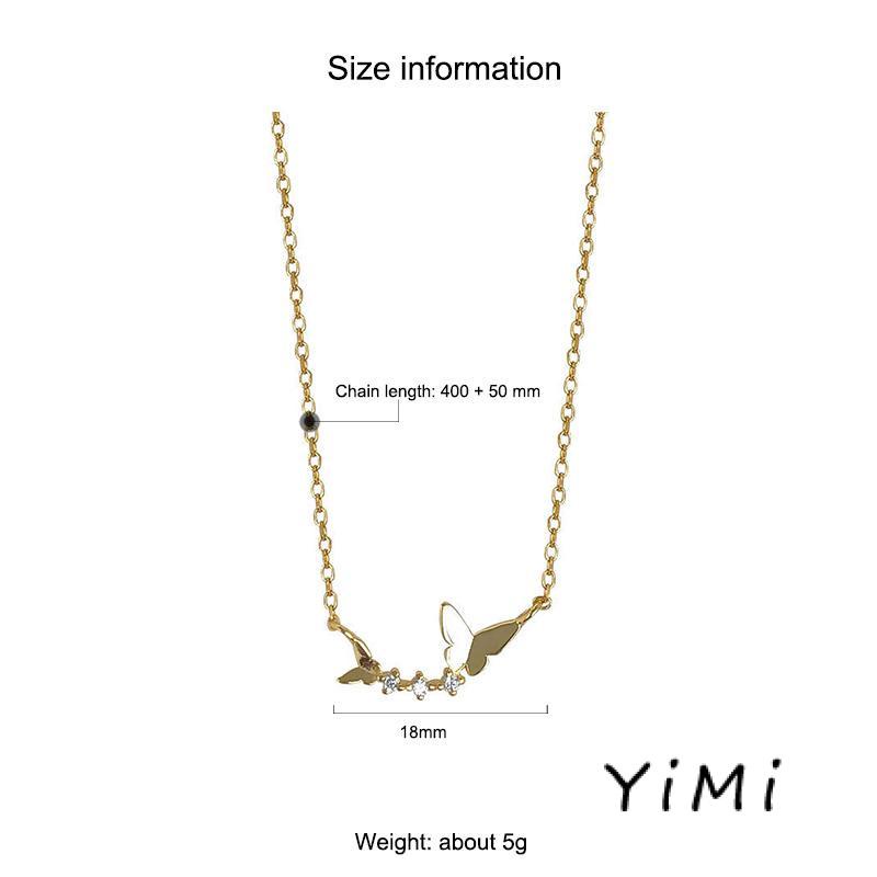 Vòng cổ Mặt Hình Bươm Bướm Phong Cách Hàn Quốc Thời Trang Cho Nữ