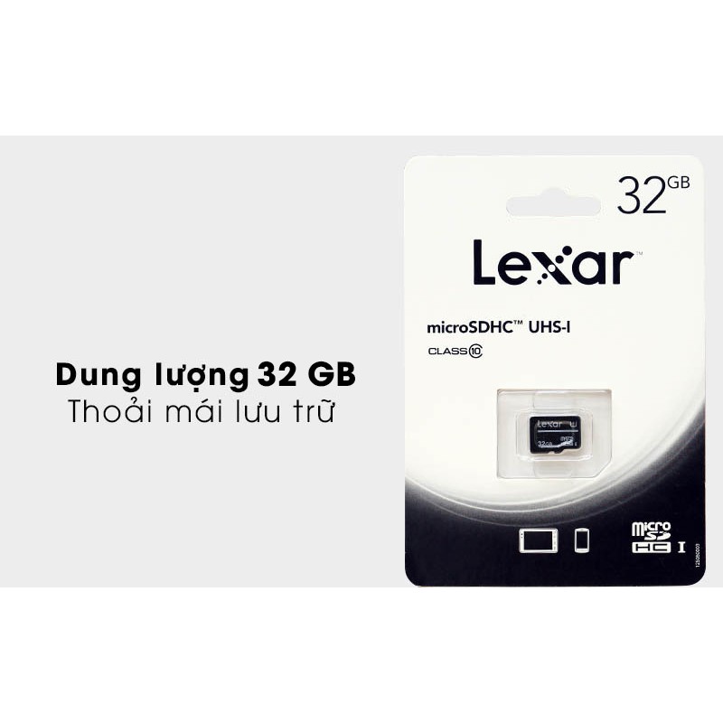 Thẻ nhớ Lexar 32GB Class 10 tốc độ 80Mb/s-Chính Hãng