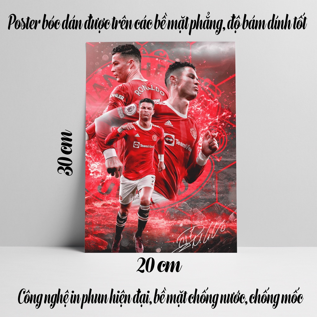 Poster Ronaldo CR7, Ảnh Dán Tường Ronaldo CR7 Cực Đẹp, Poster Bóng Đá Có In Theo Yêu Cầu