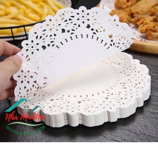 Set 150 tờ giấy nến lót nồi chiên không dầu hấp nướng bánh chống dính