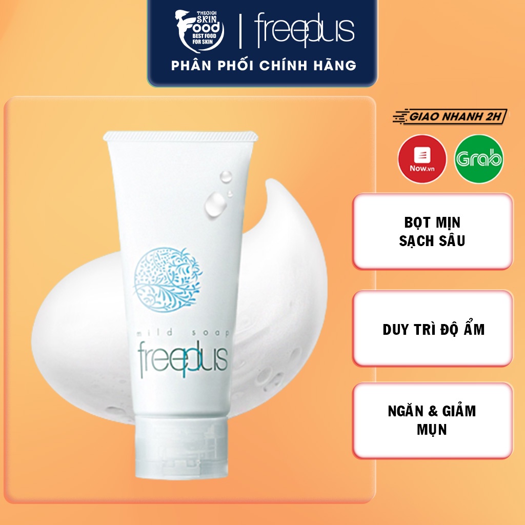 Sữa Rửa Mặt Nhẹ Nhàng, Sạch Sâu Cho Da Nhạy Cảm Freeplus Mild Soap A 100g