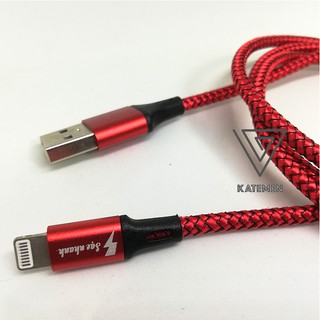 Cáp sạc nhanh dây dù cao cấp cho iphone, Ipad cổng Lightning 2.4A - dài 1m