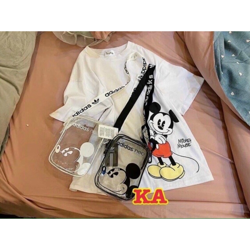 Túi Đựng Điện Thoại Trong Hình Micky Dây Bản To (kèm ảnh thật)