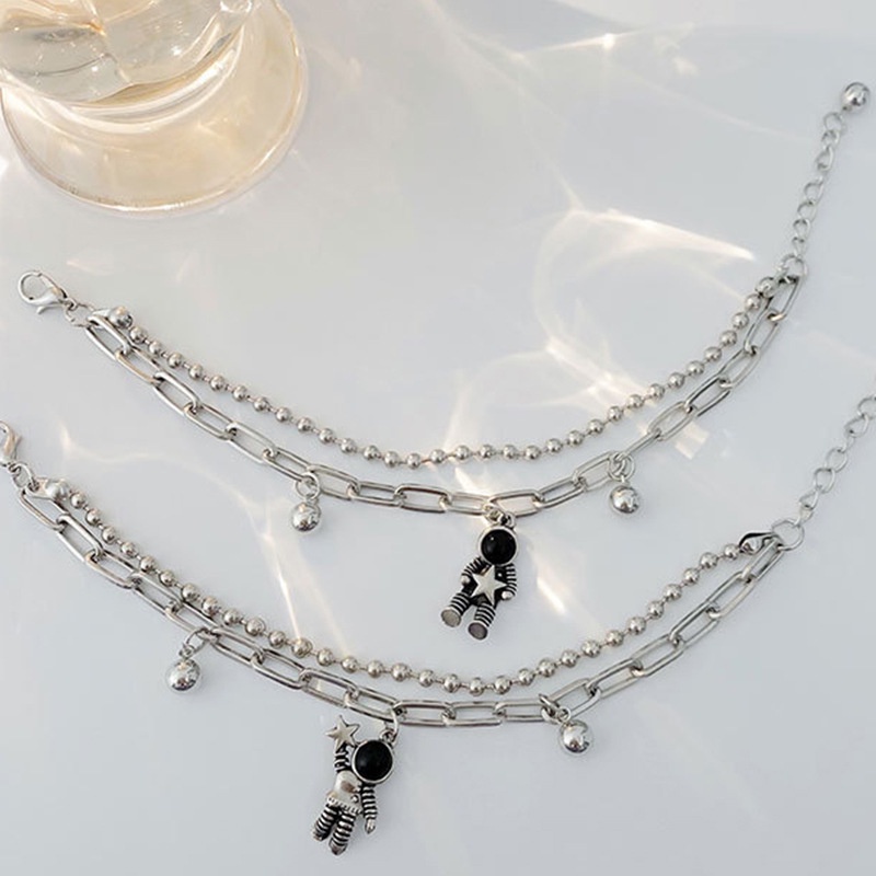 IF ME Vòng Tay Nhiều Lớp Mặt Hình Phi Hành Gia Thời Trang Cho Nữ