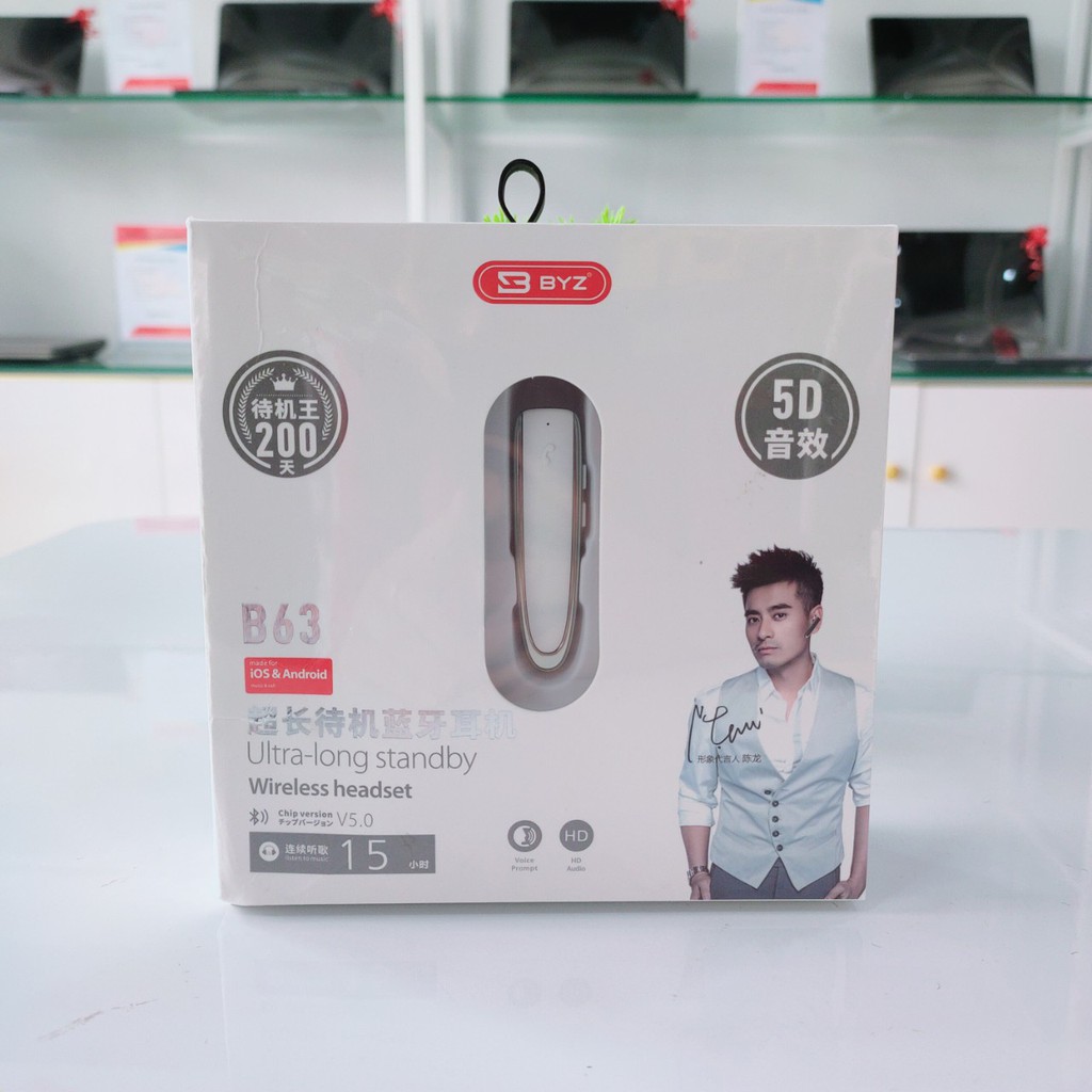 Tai nghe Bluetooth BYZ B63 chính hãng, pin khoẻ