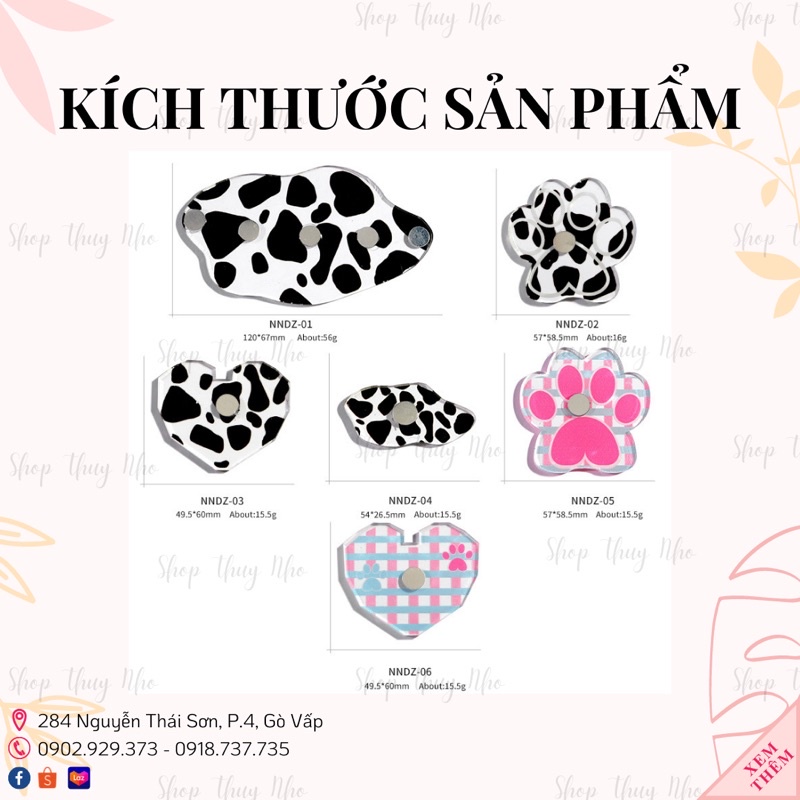 Đế kế móng tay giả nâm châm tập vẽ hoạ tiết bò sữa, trái tim siêu dễ thương dụng cụ làm móng tay chuyên nghiệp nail