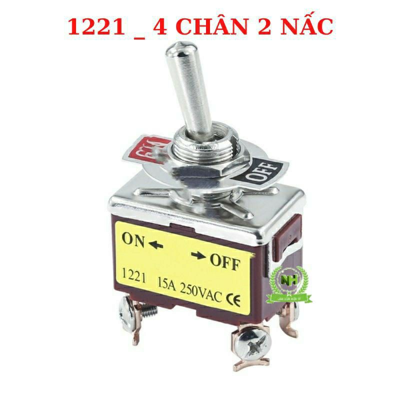Công Tắc Gạt Chân Đồng 15A-250V  Loại Cao Cấp