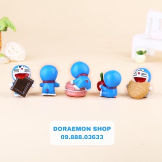 Bộ Mô Hình Mini Doremon Doraemon Ăn Tráng Miệng