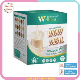Thực phẩm bổ sung wow meal – dinh dưỡng bữa ăn thay thế hoàn chỉnh hộp 30 gói 25gr