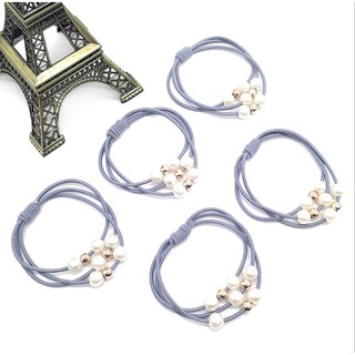 Dây Cột Tóc Đính Ngọc Trai Đơn Giản Cho Nữ