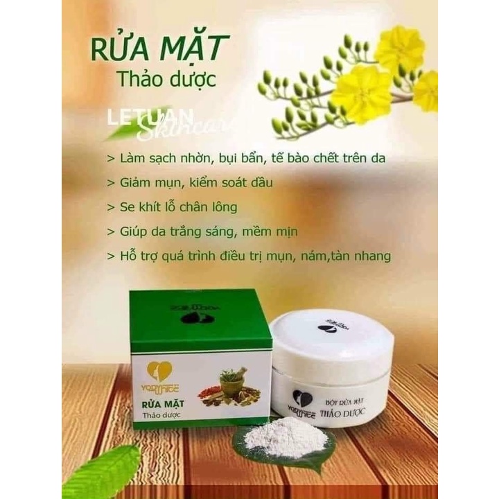 BỘT RỬA MẶT THẢO DƯỢC YODY WHITE PHƯƠNG ANH HÀNG CHÍNH HÃNG