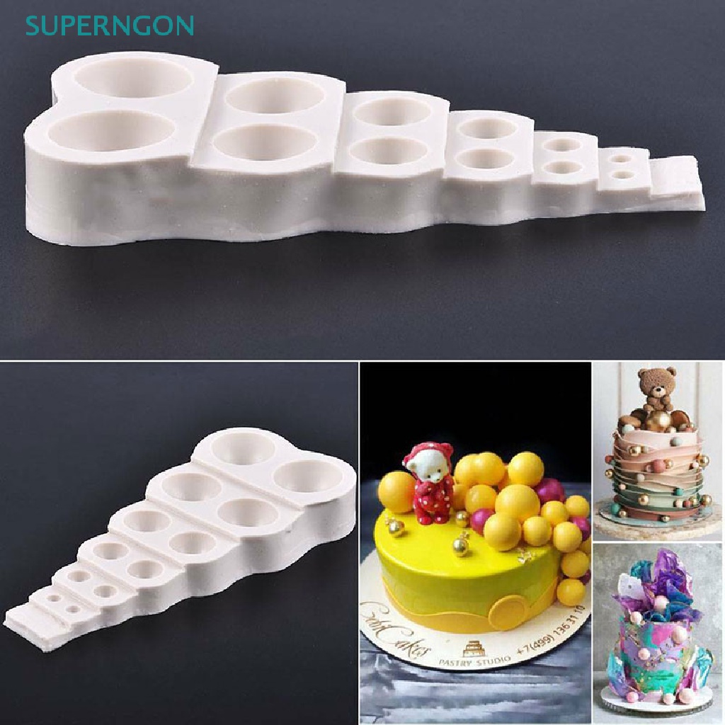 Khuôn Silicone Làm Bánh Tạo Hình Hạt Ngọc Trai 3D DIY