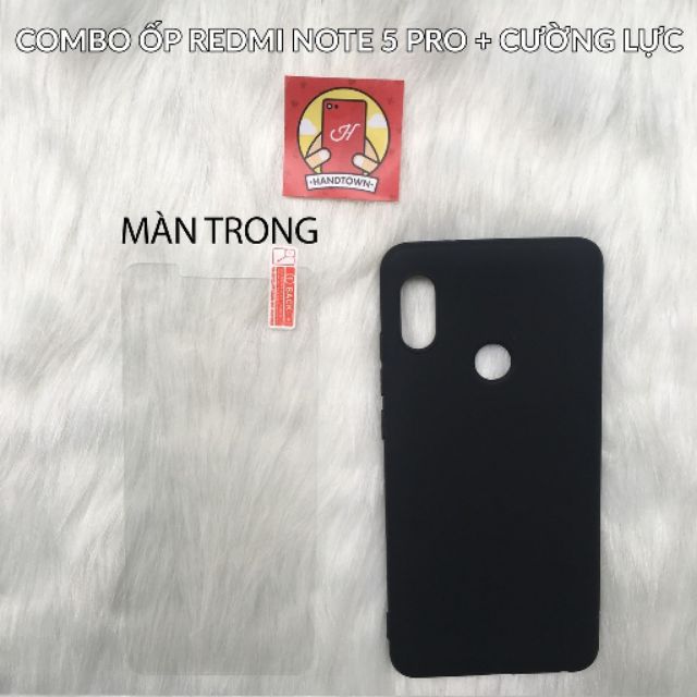 ốp dẻo + dán kính cường lực Redmi Note 5 Pro/ MI 6X/ MIA1