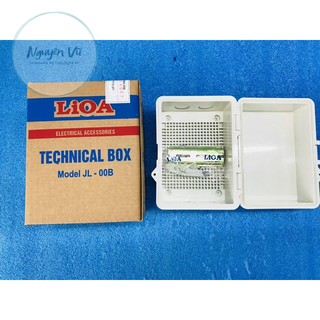 Hộp Nhựa Kỹ Thuật LiOA - Tủ Điện Trong Nhà, Ngoài Trời LiOA JL-00C, JL-00B. Tủ Có Ron Kín Nước (Tặng Thanh Ray, Vít)