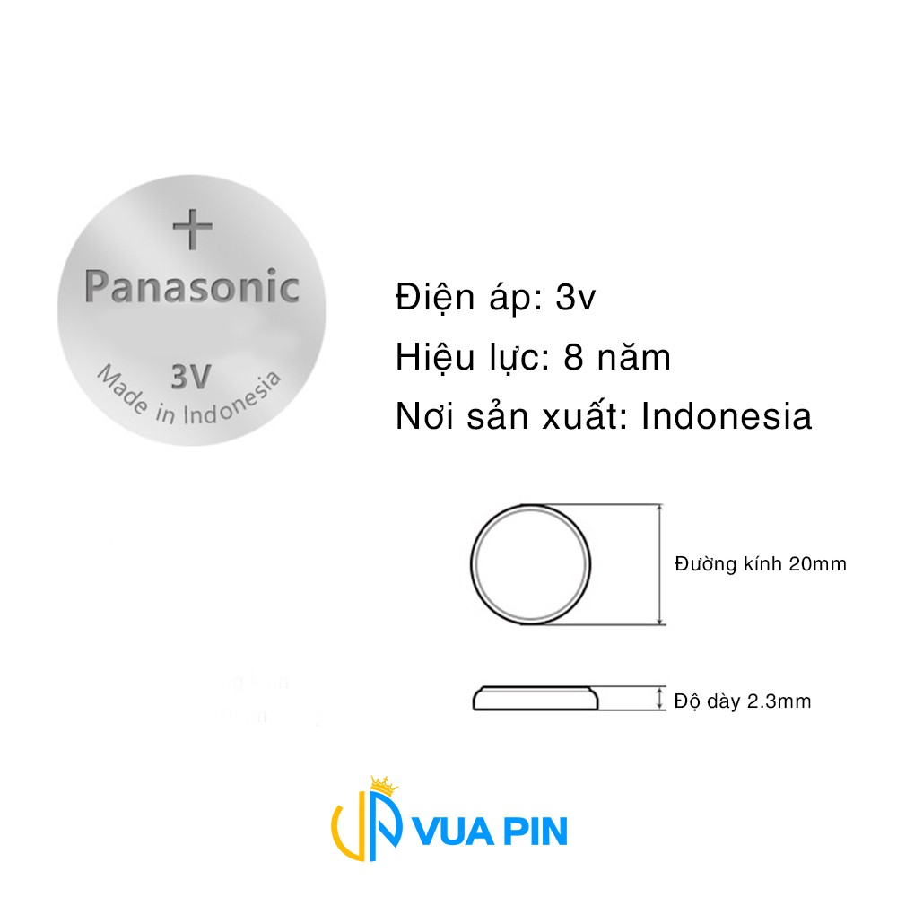 Pin chìa khóa ô tô Hyundai Accent chính hãng Hyundai sản xuất tại Indonesia 3V Panasonic