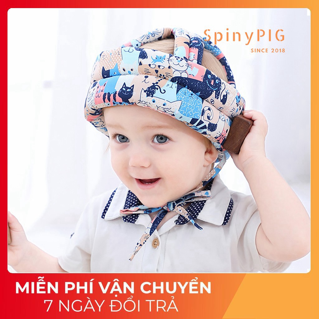 Mũ Bảo Hiểm Bảo Vệ Đầu Cho Bé Tập Đi Với Nhiều Hoạ Tiết Đáng Yêu, Bảo Vệ An Toàn Vùng Đầu Khi Bé Tập Đi, Ngã, Va Đập.
