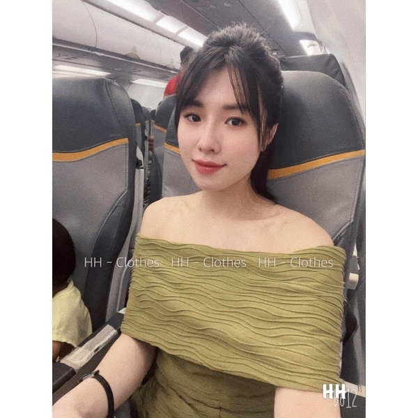 Váy trễ vai sóng