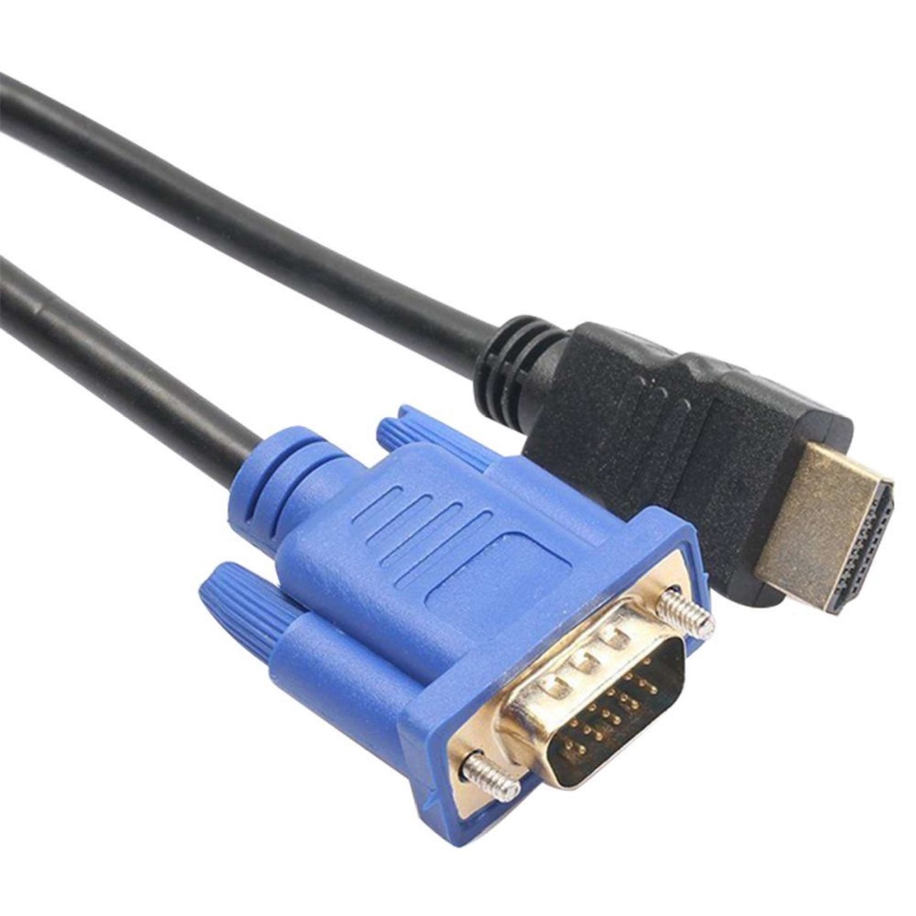 Cáp VGA 1.8M HDMI Sang 15Pin Bộ Chuyển Đổi Video 1080P Dây Đực Sang Đực Cho Màn Hình Máy Chiếu HDTV-198-123BOXVN