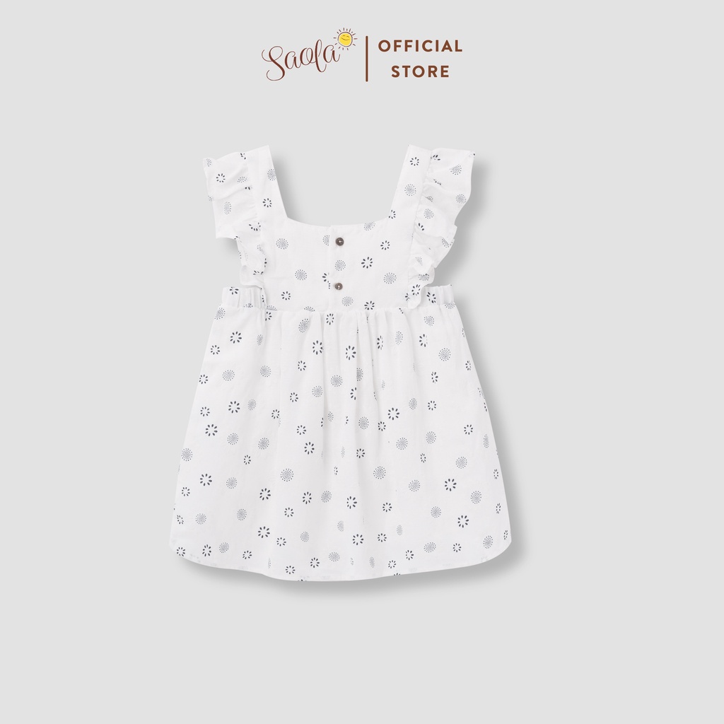 Đầm Bé Gái/ Váy Bé Gái Chất Liệu Cotton Thoáng Mát Dễ Thương - DAISY DRESS -  DRC011 - SAOLA KIDS CLOTHING