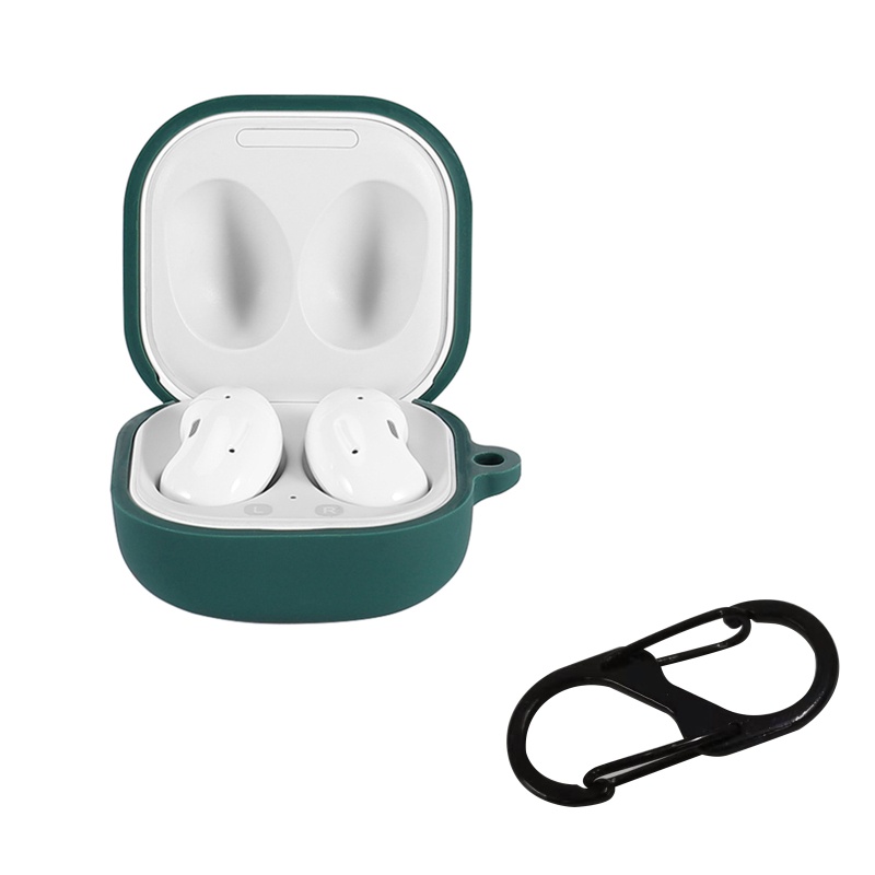 【3C】Ốp bảo vệ hộp sạc tai nghe không dây One-piece bằng silicon mềm chống bụi có thể giặt được cho S-AMSUNG Galaxy-Buds live