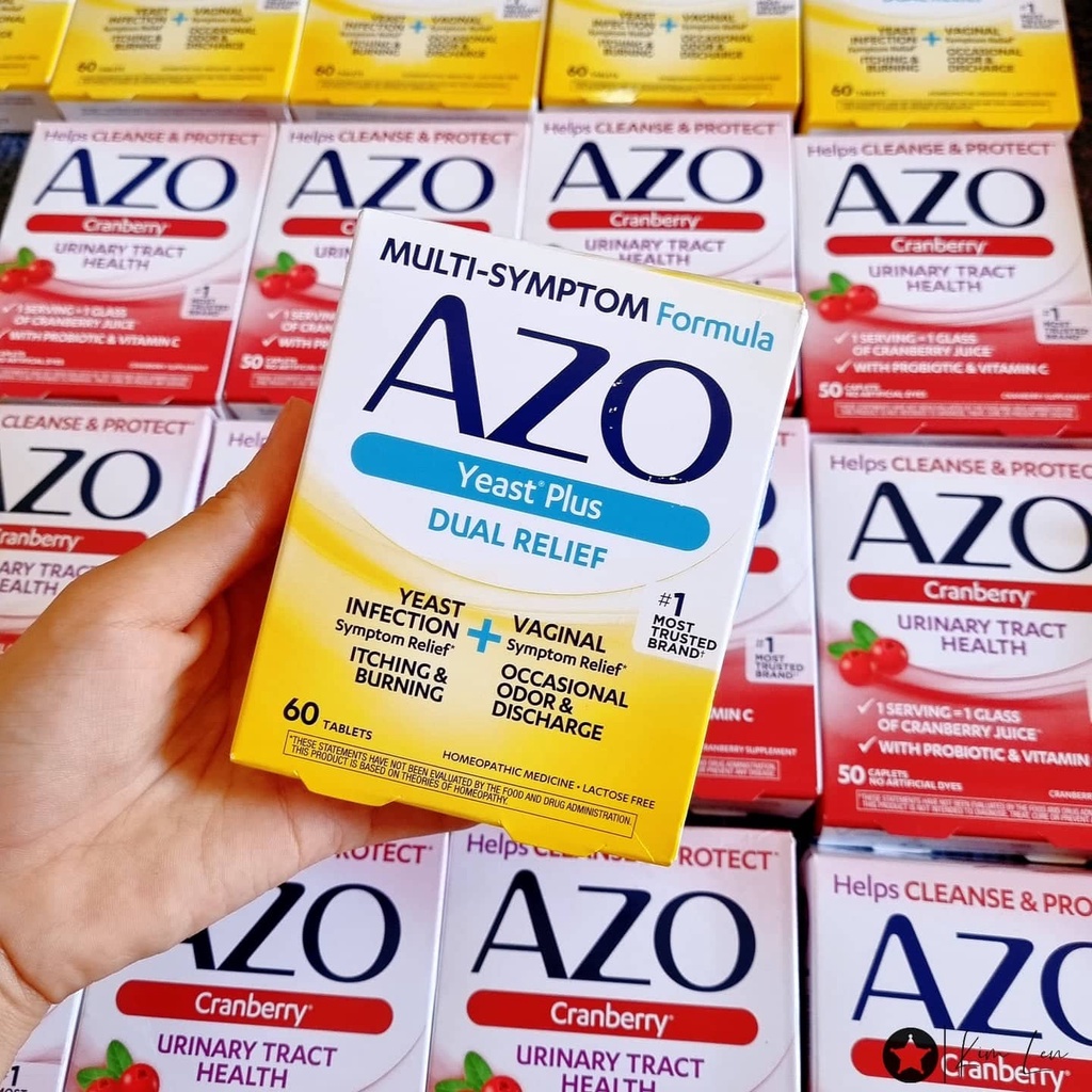 Viên uống AZO hỗ trợ đường tiết niệu, ngừa phụ khoa cho nữ/nam