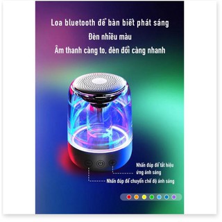 Loa bluetooth mini đèn led phát sáng