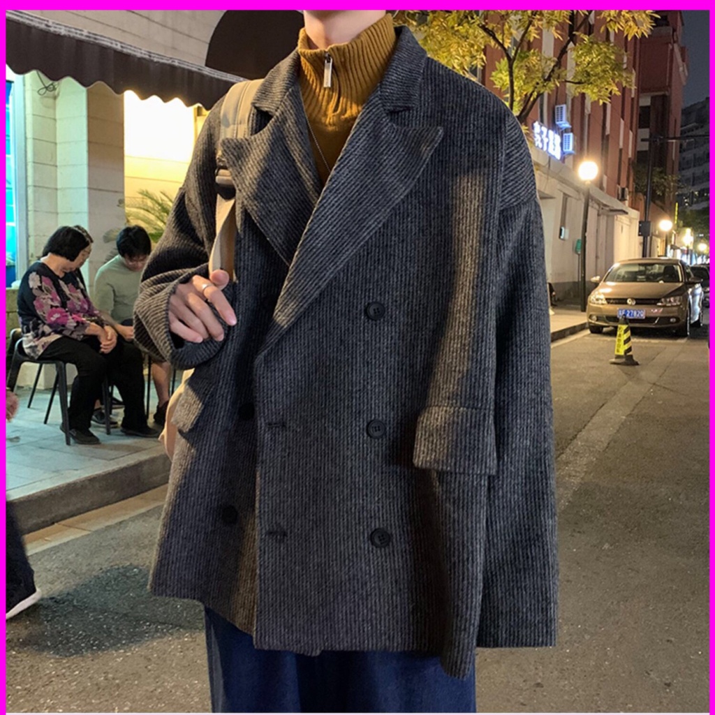 Áo Blazer nam Form rộng phong cách độc đáo , nhẹ nhàng 2021