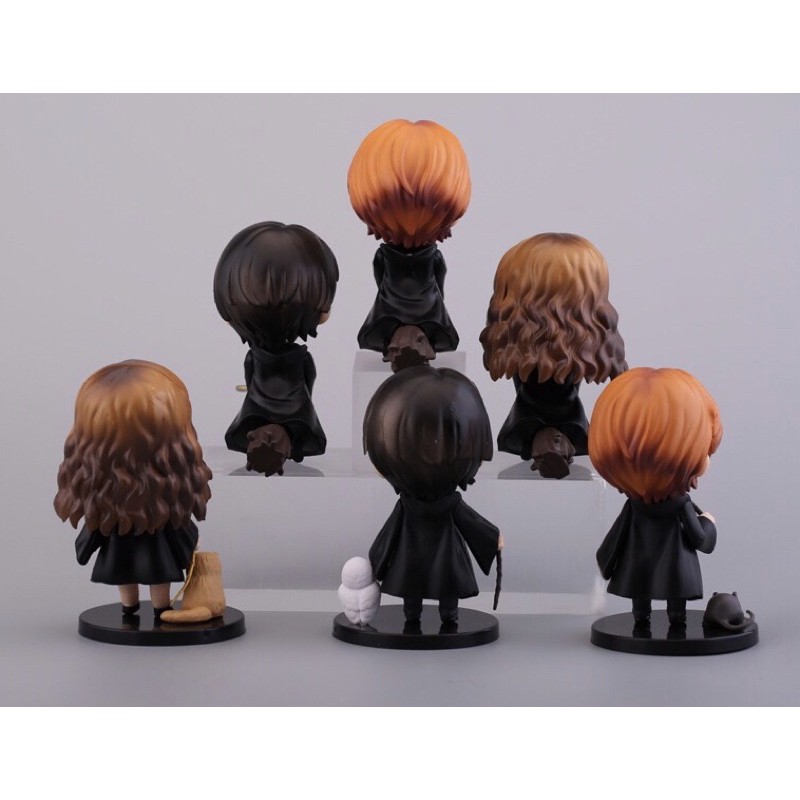 Có sẵn  Set 6 Mô Hình 9cm Harry Potter Ron Hermione Phiên bản Q