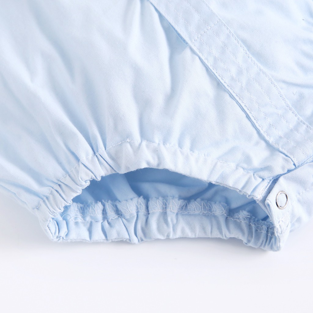 Set Đồ 2 Món Sanlutoz Đồ Liền Thân + Quần Ngắn Denim Cho Bé Trai Sơ Sinh