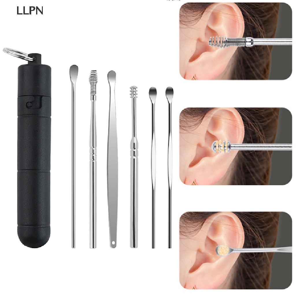 Set 1 / 6 Dụng Cụ Lấy Ráy Tai Hình Muỗng Độc Đáo