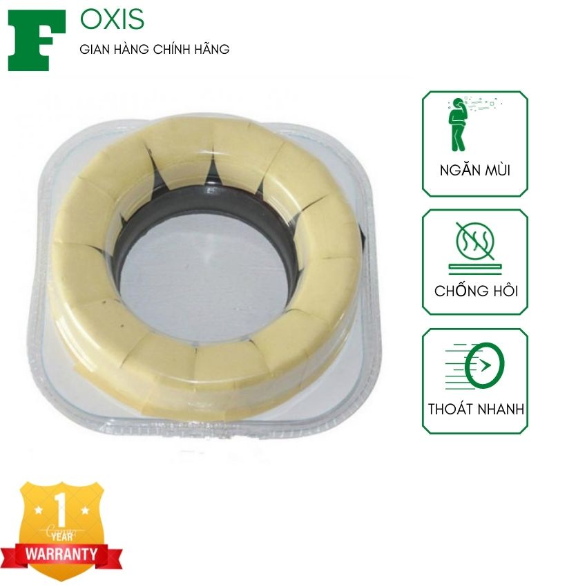 Gioăng Cao Su Lót Đế Bồn Cầu, Ron Cao Su Đệm Ống Nối Thoát Thải Bồn Cầu, Bệt Sứ Giúp Ngăn Mùi, Hạn Chế Rò Nước-FOXIS