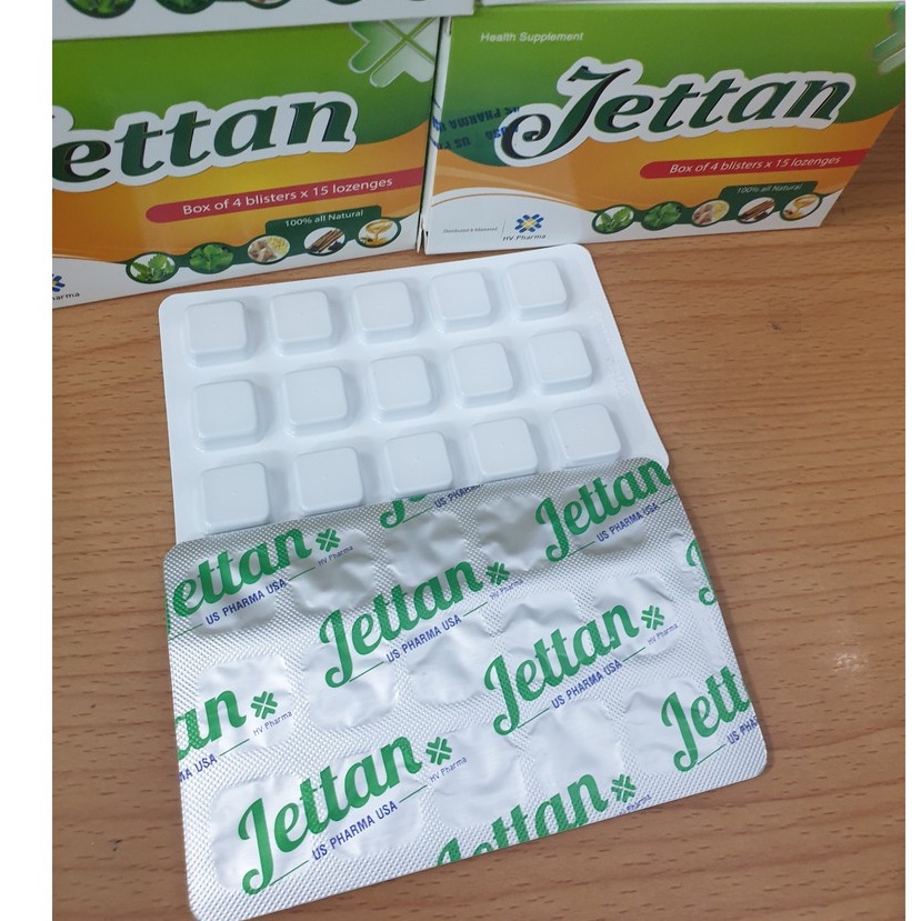 Kẹo ngậm giảm ho Jettan - hộp 4 vỉ x 15 viên