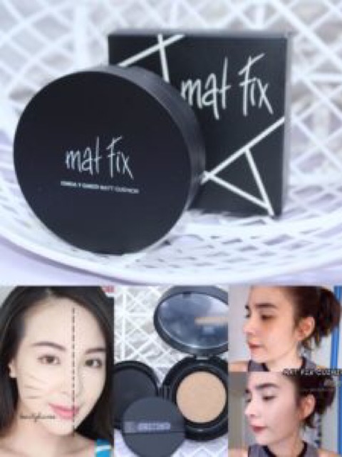 Sale 40% Phấn nước Mat Fix Cushion + tặng 1 miếng gấu thỏ vịt