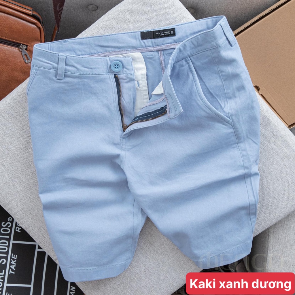 Quần đùi nam kaki màu đen, quần short nam chất liệu kaki mềm mịn thoáng mát ADO11 nhiều mẫu mới