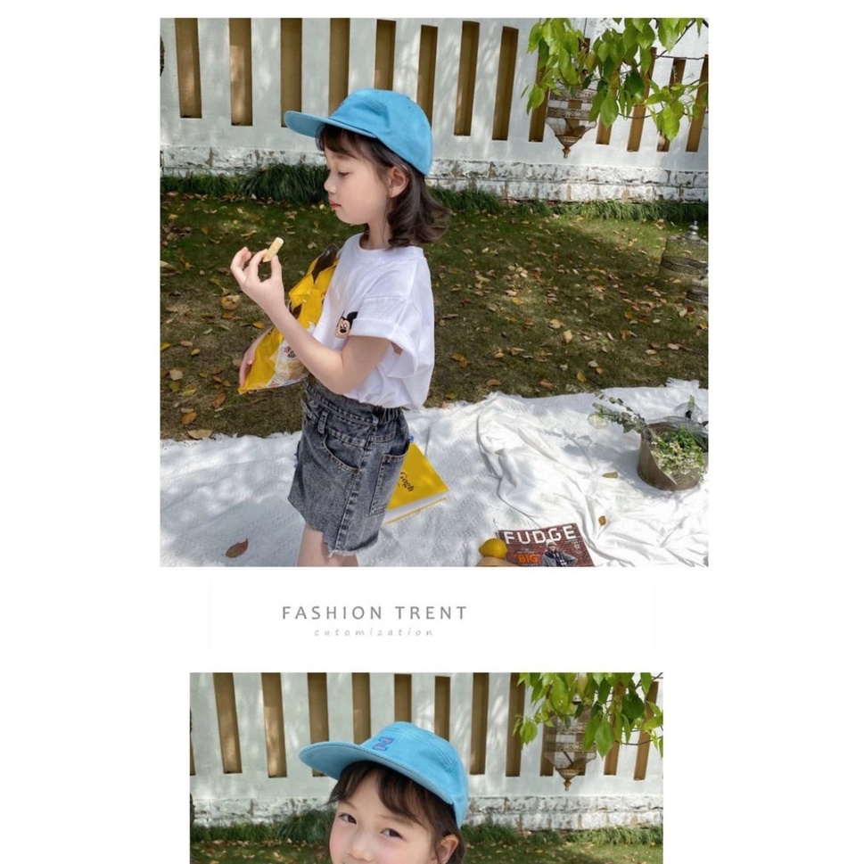 Áo Thun Tay Ngắn Chất Liệu Cotton In Hình Chuột Mickey Cho Bé Gái