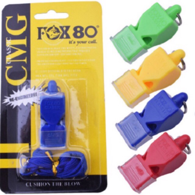 Còi trọng tài FOX 80 -Còi thể thao bóng đá,bóng rổ, còi lệnh trọng tài