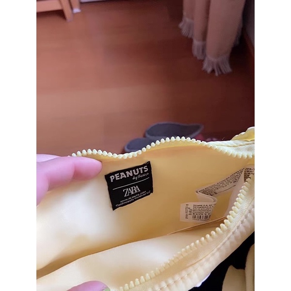 🔥 CÓ SẴN Túi Xách hoạ tiết Chó SNOOPY ® PEANUTS ZARA kèm dây đeo chéo
