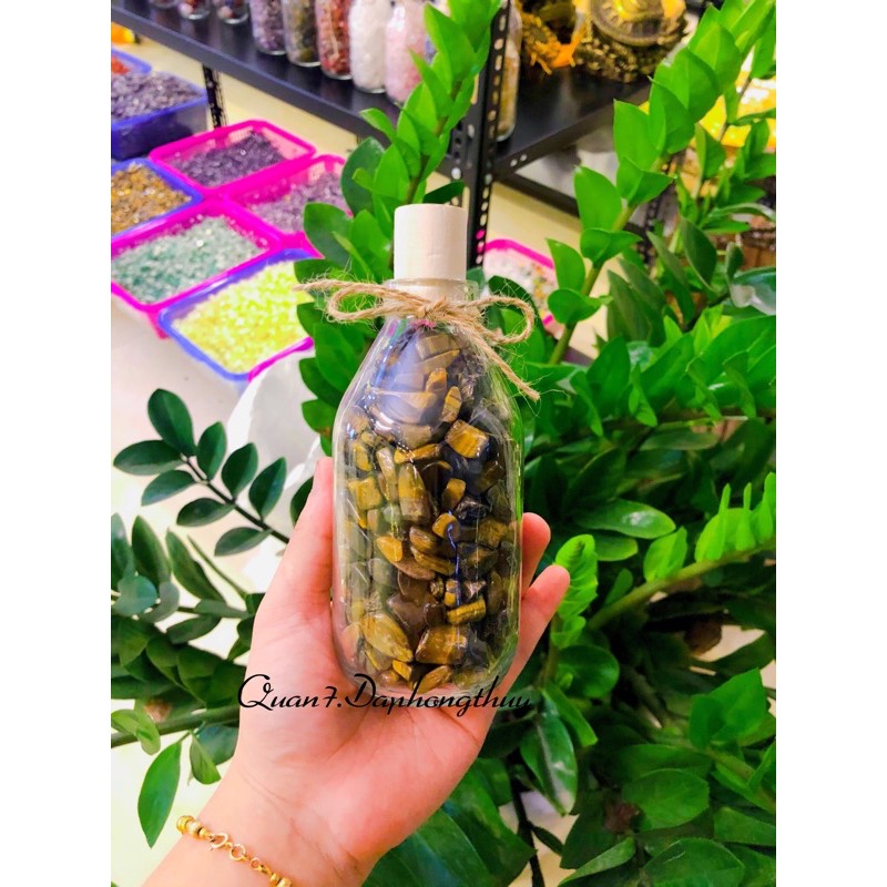 Lọ Đá Màu Xanh Tự Nhiên Phong Thuỷ 630gram